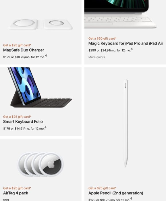 Accessories and Apple Prodcuts 2021