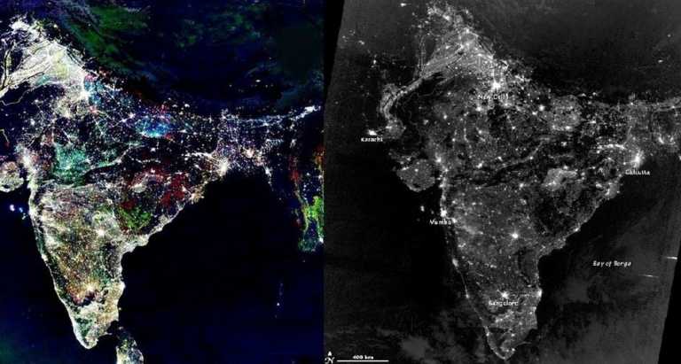 Truth Behind The Real And Fake Picture Of India From Space On Diwali Night