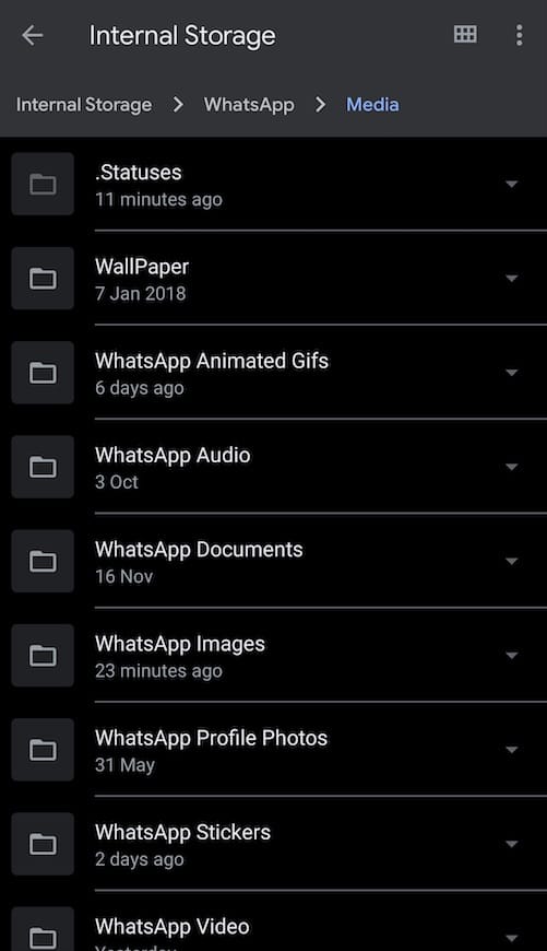 file manager whatsapp status 4