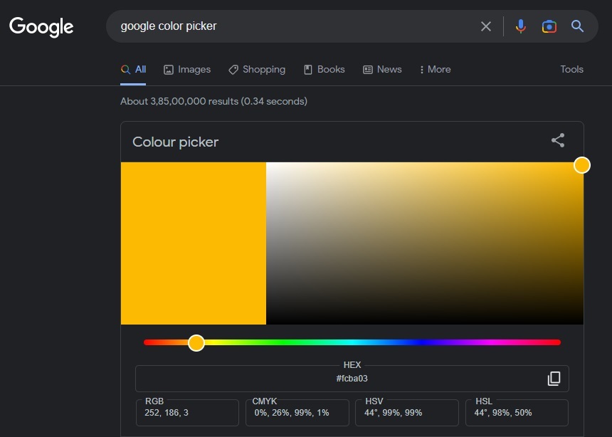 google color picker