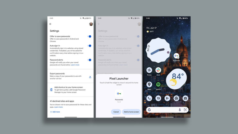 Google Password Manager Finally Has A Home Screen Shortcut