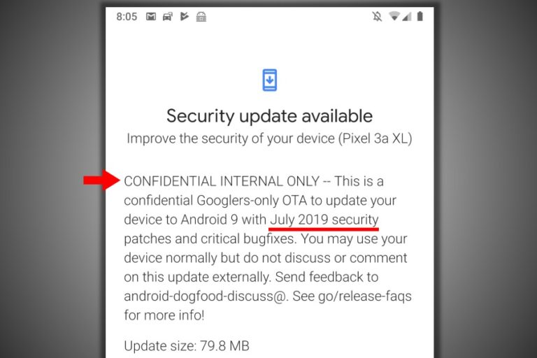Google Accidentally Releases July 2019 Pixel Update In June