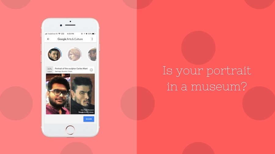 GoogleArts & Culture face match app