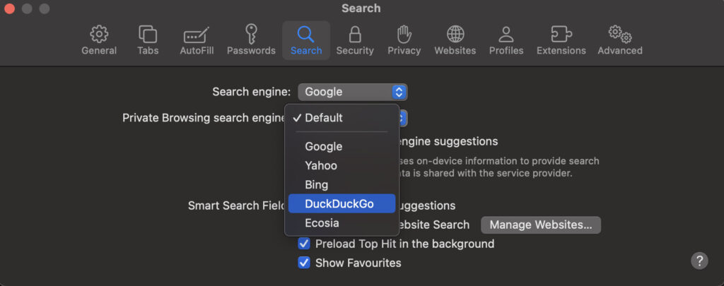 Private browsing macOS Sonoma feature 1