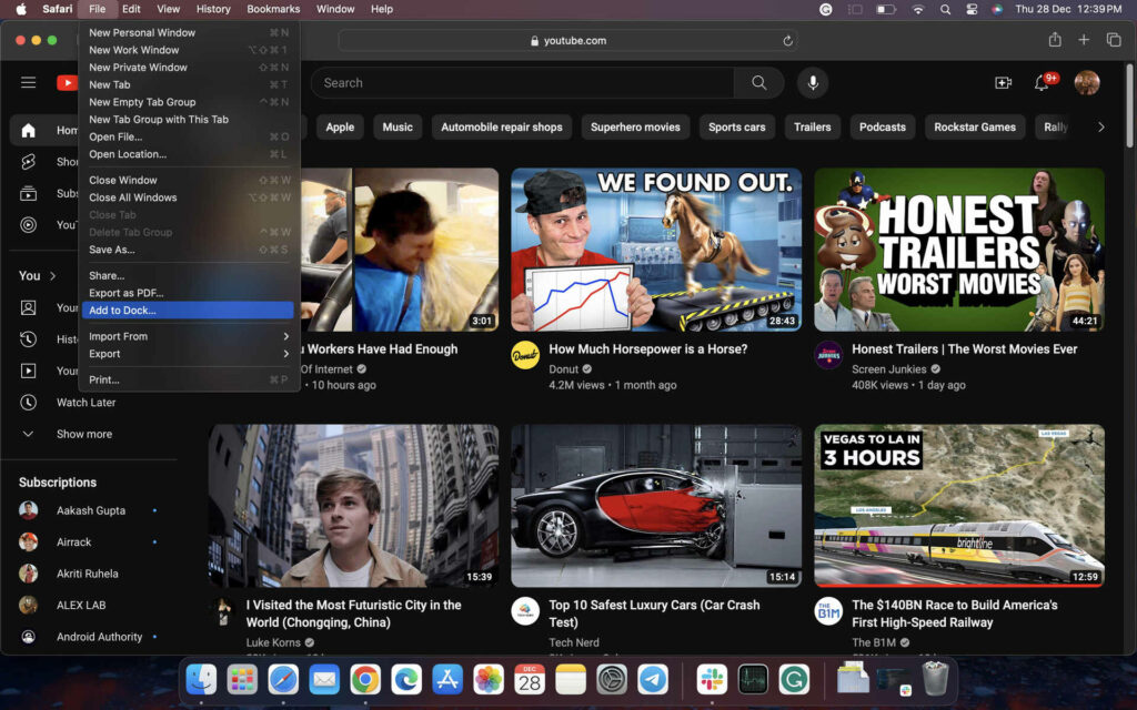 Safari webapps macOS Sonoma feature 1