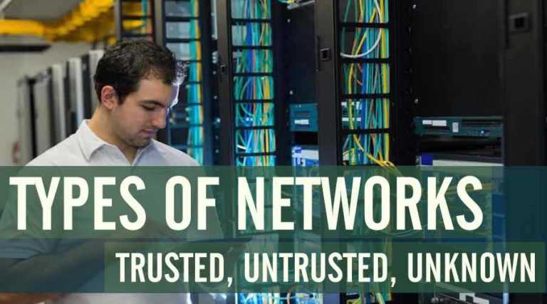 Types Of Networks: Trusted, Untrusted, And Unknown Networks