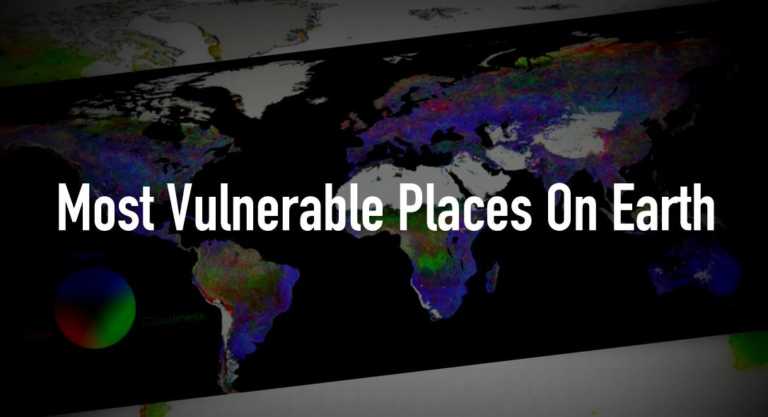 This Sensitivity Map Shows The Most Vulnerable Places On Earth