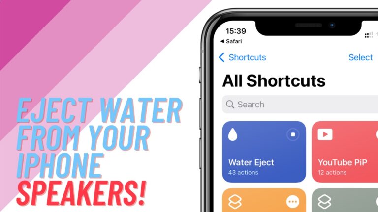 How To Use ‘Water Eject Shortcut’ On iPhone?