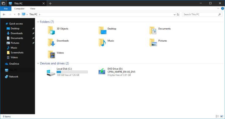 Windows 10 Is Getting Dark Themed File Explorer And New Stripped Down Edition