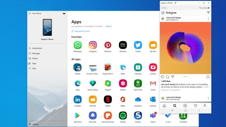 These Smartphones Can Stream Android Apps On Windows 10 Via Your Phone